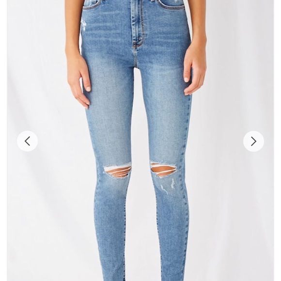 The Fairfax Super Skinny Distressed Jeans - Picture 3 of 3